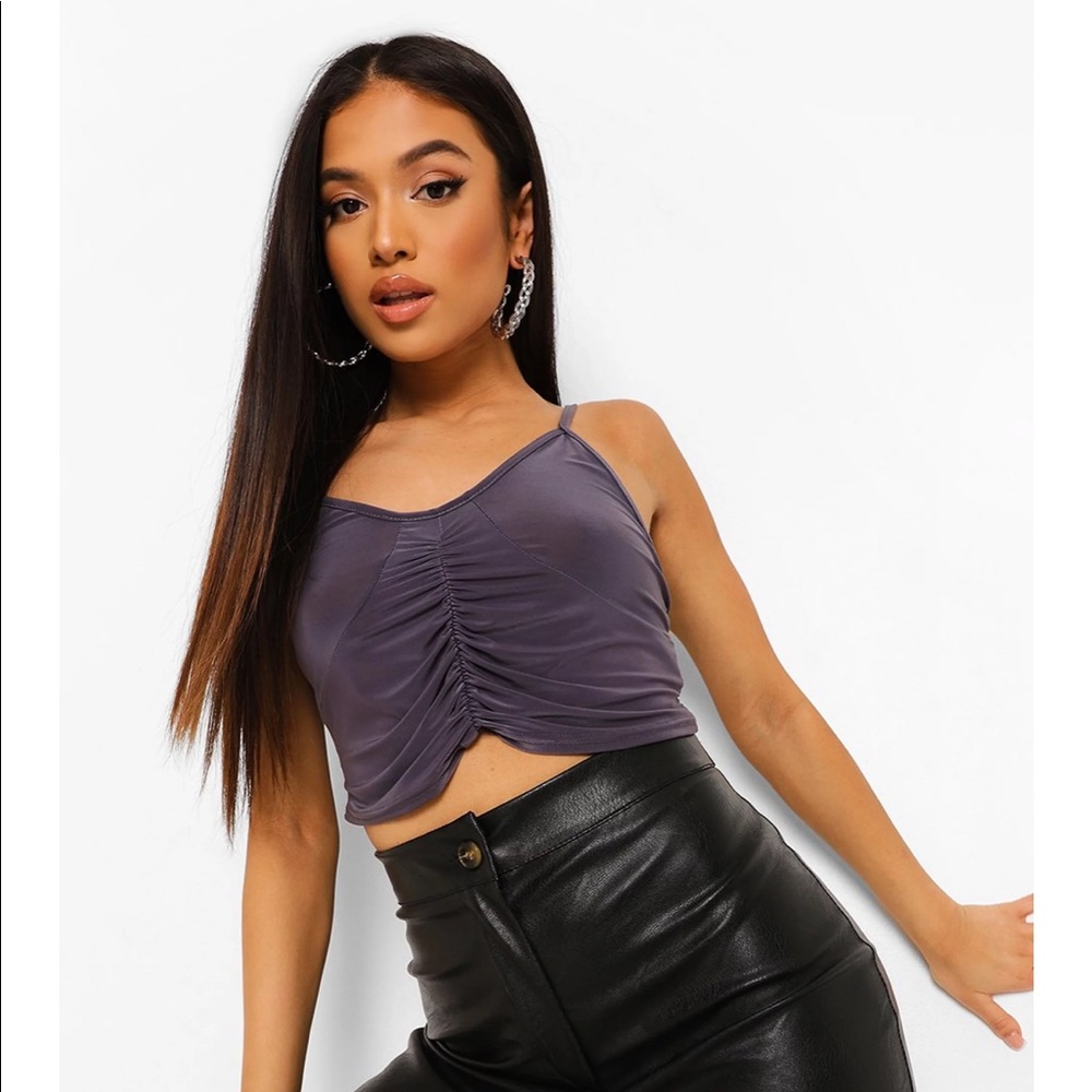 Boohoo Slinky Crop Top